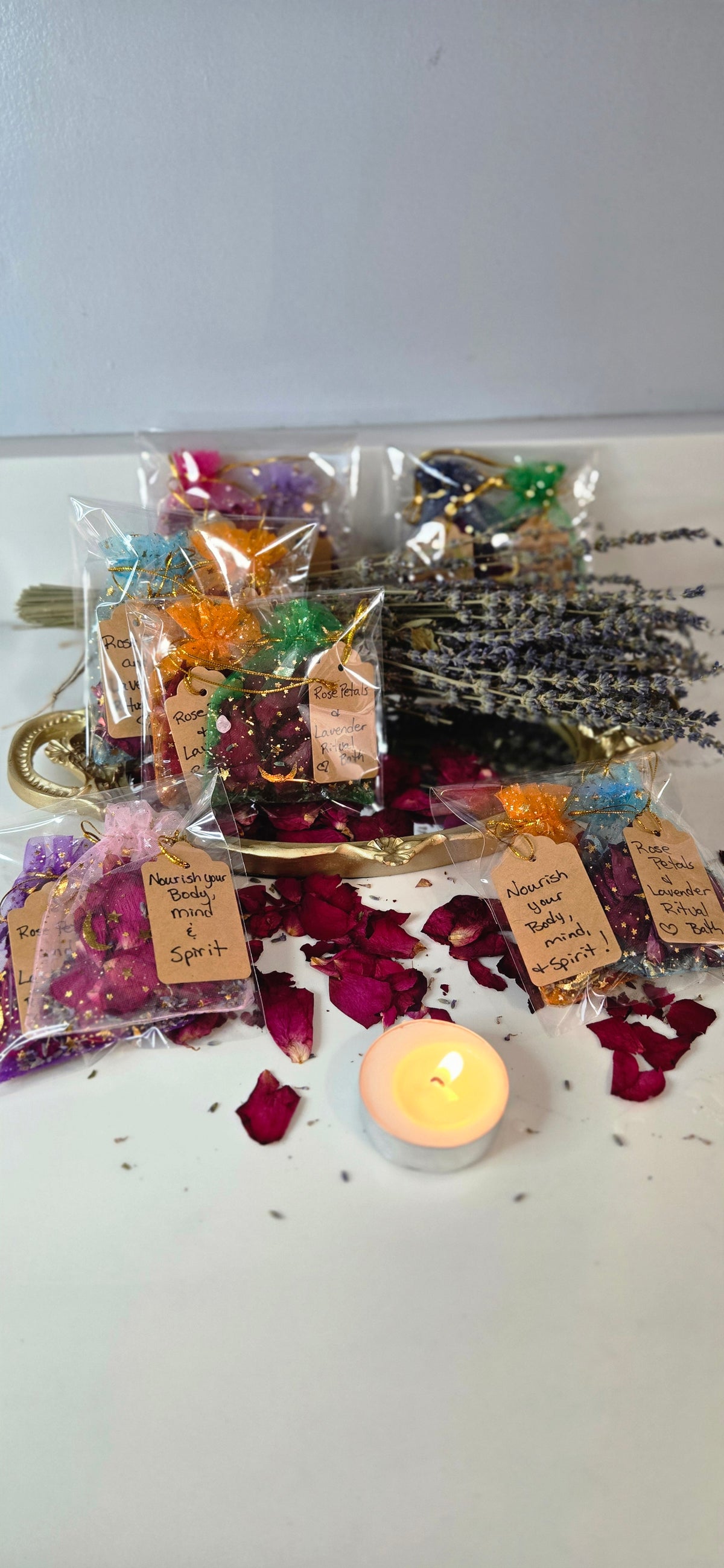 🌹 Wild Woman Rose & Lavender Ritual Bath Sachets- set of 2