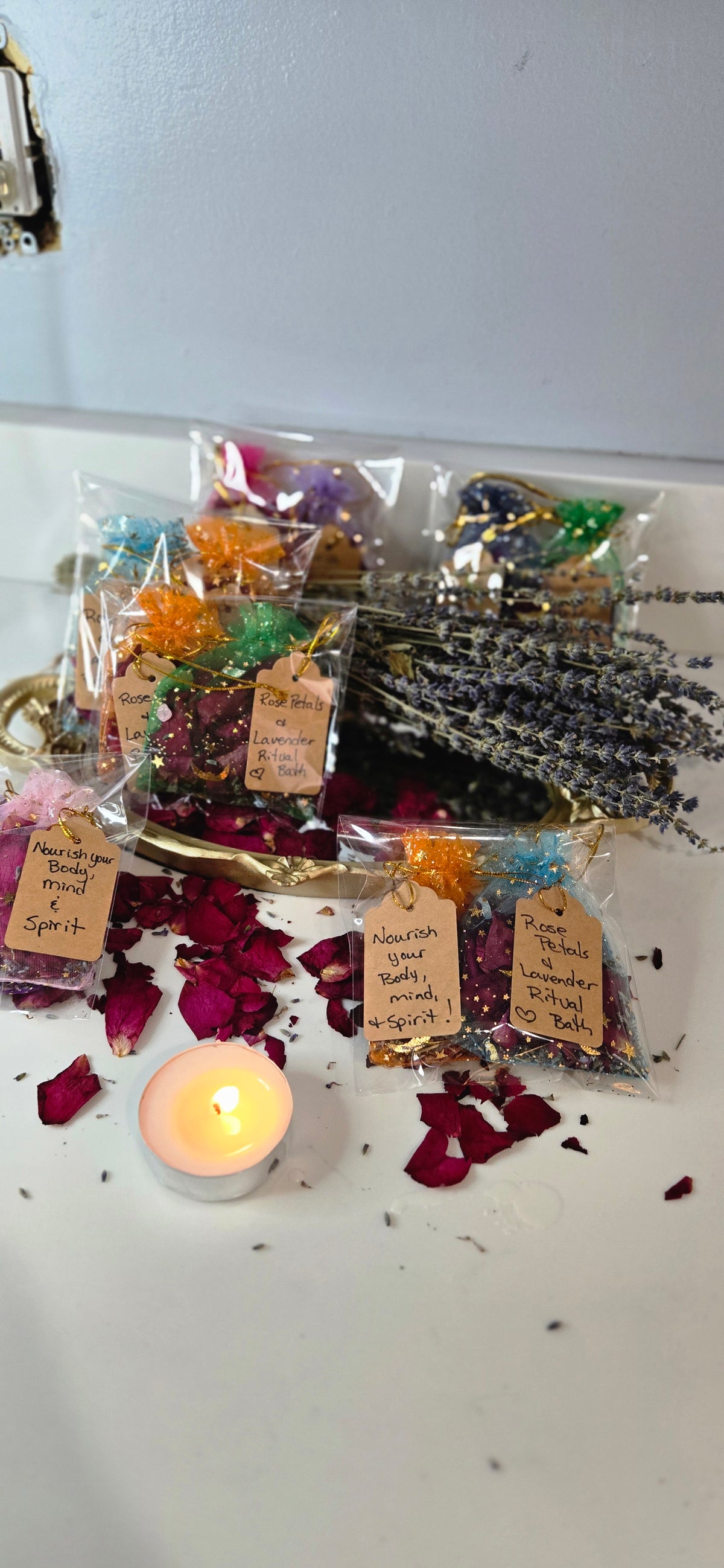 🌹 Wild Woman Rose & Lavender Ritual Bath Sachets- set of 2