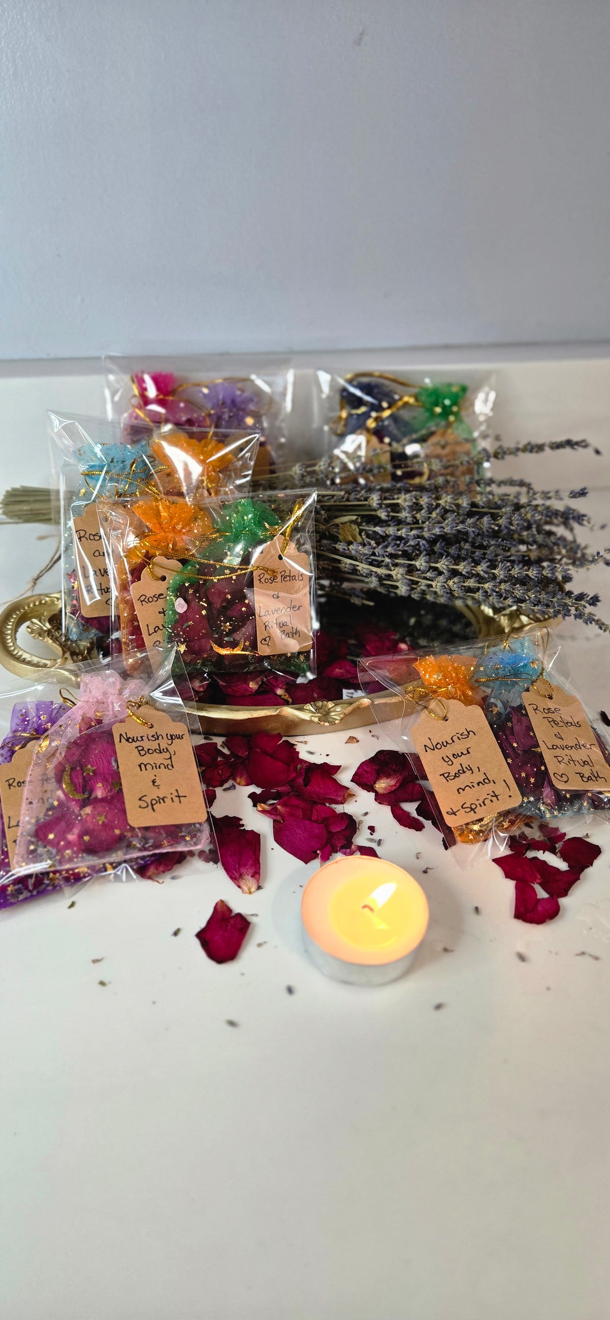 🌹 Wild Woman Rose & Lavender Ritual Bath Sachets- set of 2