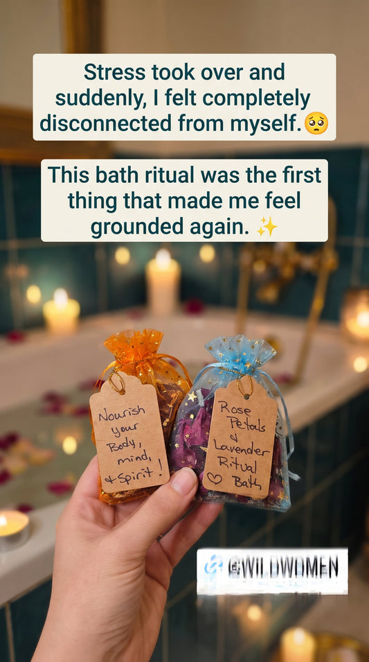 🌹 Wild Woman Rose & Lavender Ritual Bath Sachets- set of 2