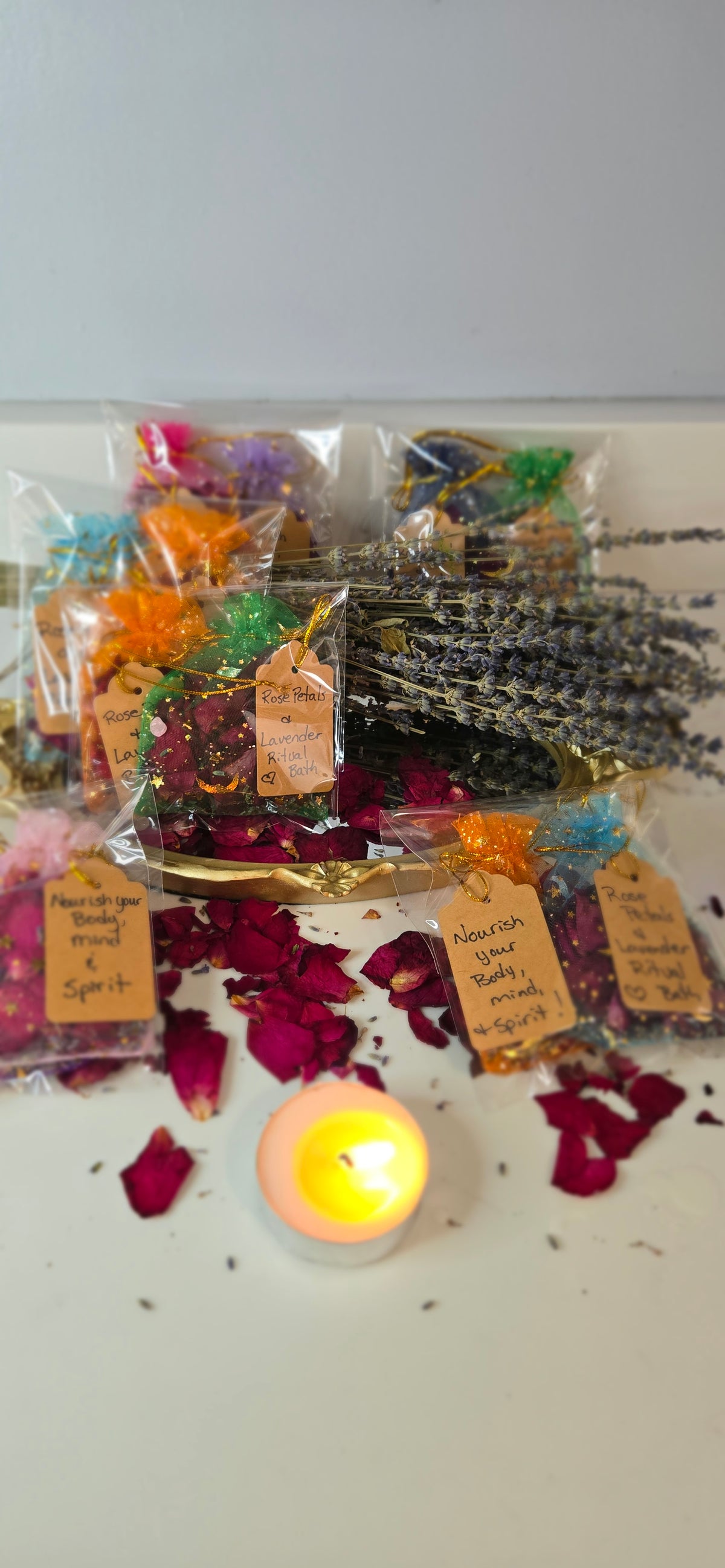 🌹 Wild Woman Rose & Lavender Ritual Bath Sachets- set of 2