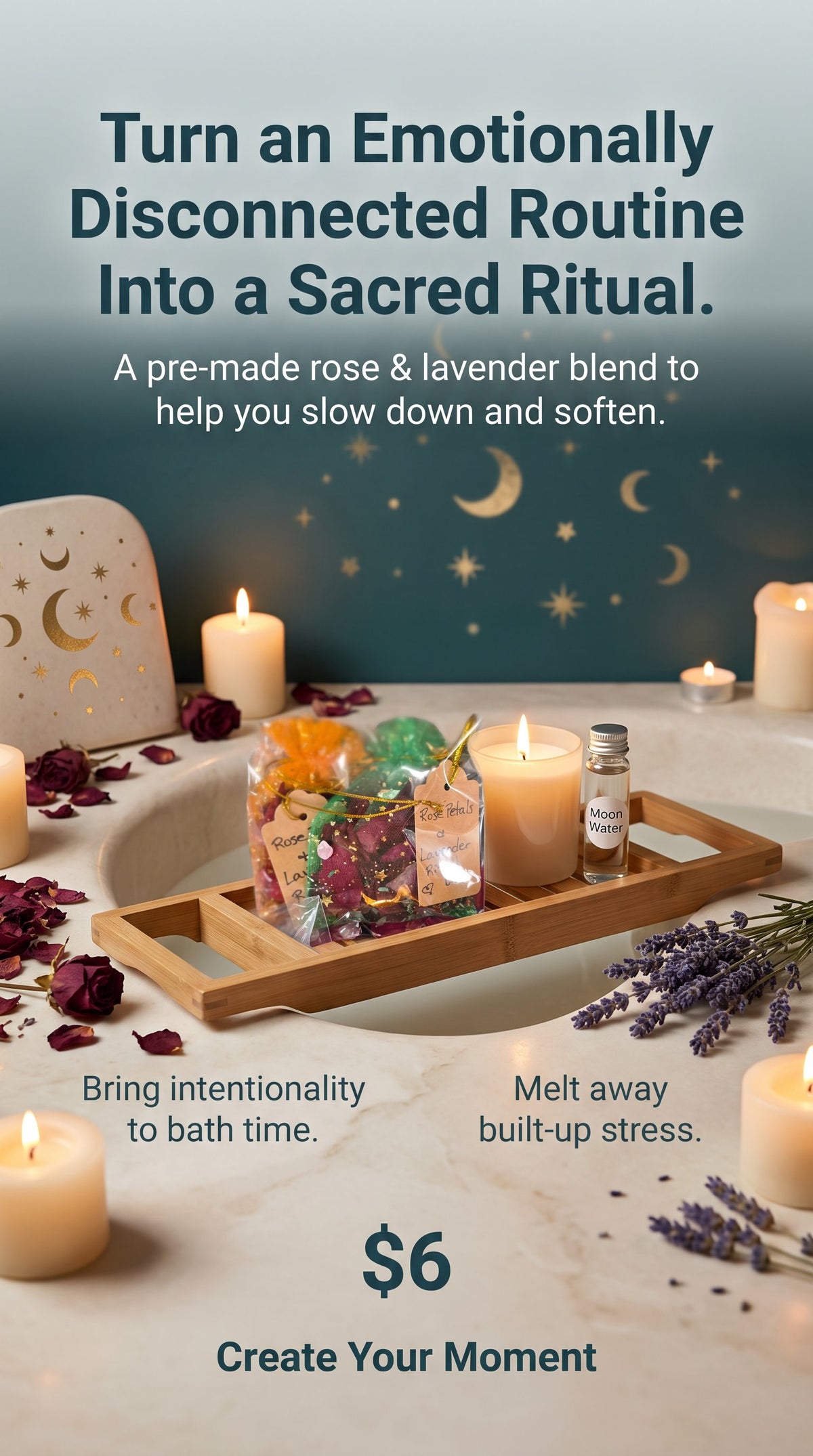 🌹 Wild Woman Rose & Lavender Ritual Bath Sachets- set of 2
